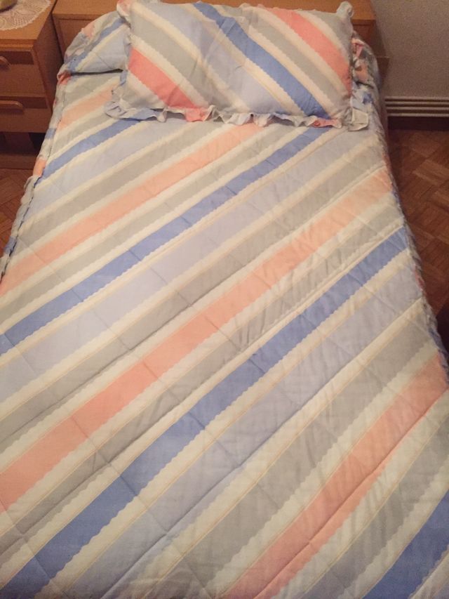 Edredón y 1 cojín grande