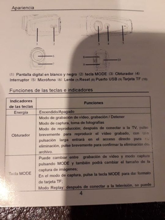 mini video camara sumergible