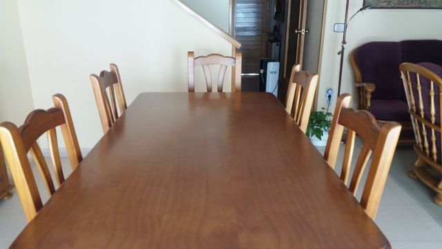 Conjunto de mesa y 6 sillas de comedor provenzal de segunda mano por ... Conjunto de mesa y 6 sillas de comedor provenzal de segunda mano por ...