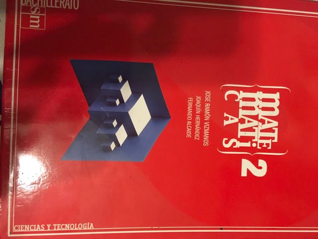 Libro Matemáticas 2 Bachillerato