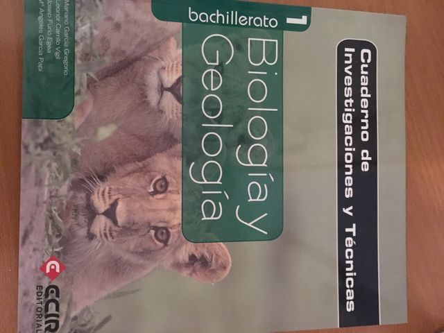 Libro 1 Bachillerato, Biología y Geología