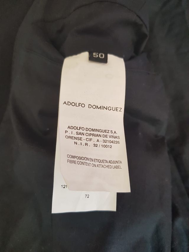 Abrigo corto cruzado Adolfo Dominguez