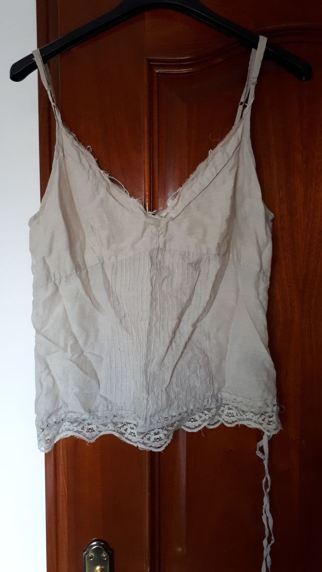 blusa lencera de tirantes system acción