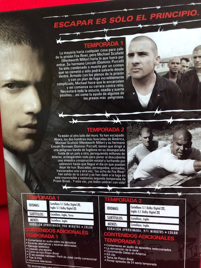 Pack Prison Break Temporadas 1 y 2 DVD