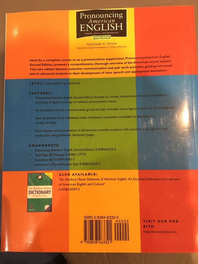 Libro American English . Pronunciación inglés