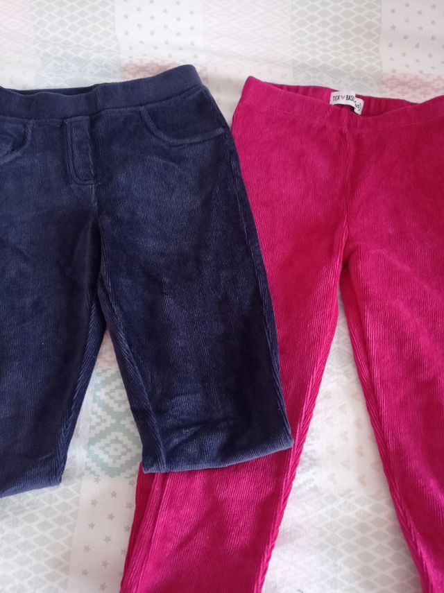 Pantalones pana niña