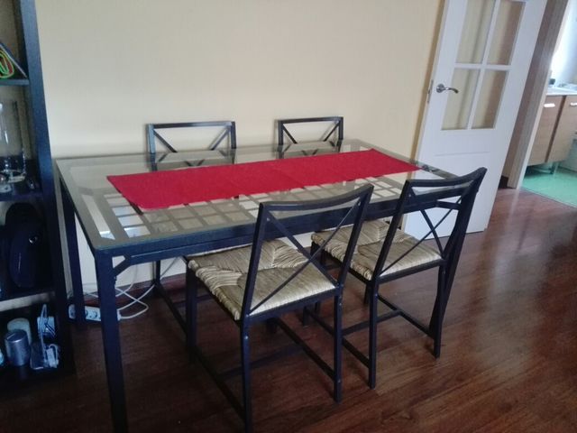 Juego de.comedor con 4 sillas. negro IKEA de segunda mano por 125 ... Juego de.comedor con 4 sillas. negro IKEA de segunda mano por 125 ...
