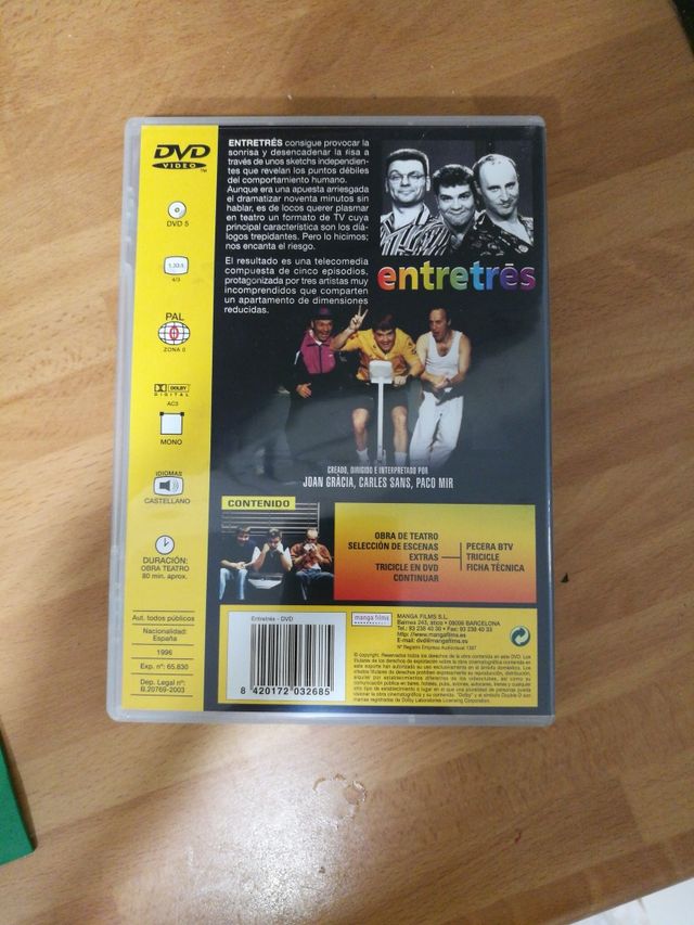 dvd  humor TRICICLE «entretres»