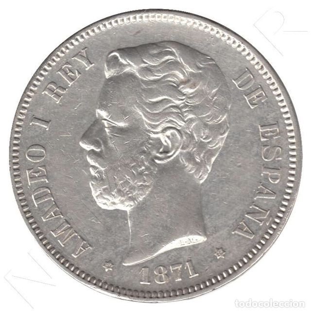 MONEDA 5 PTAS PLATA AMADEO I