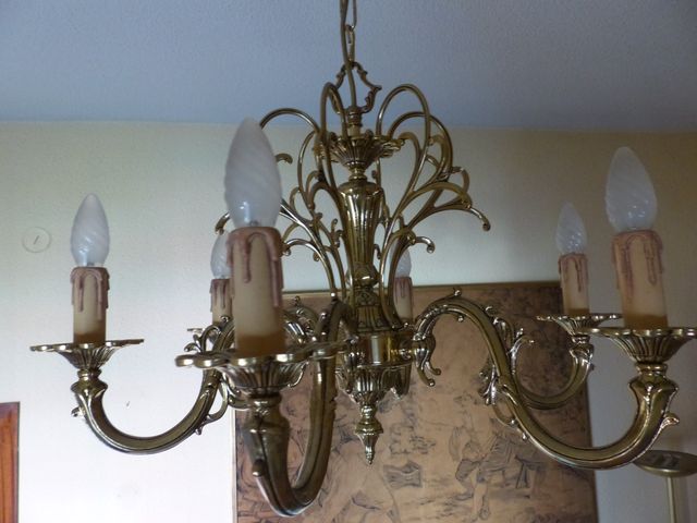 Lampadario da soffitto in bronzo