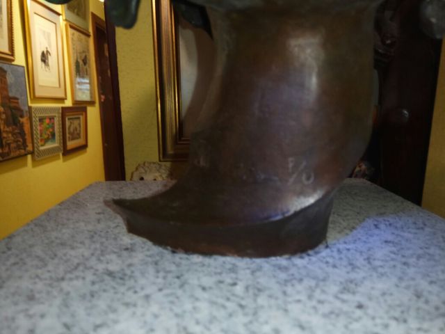 Cabeza de bronce de mujer de Carlos Ibarra