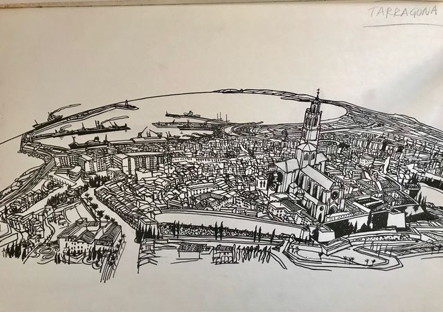 Ilustración skyline Tarragona