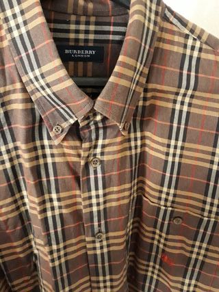 Burberrys talla 4 marrón cuadros camisa hombre de segunda Burberrys talla 4 marrón cuadros camisa hombre de segunda