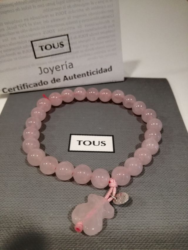 PULSERA TOUS CUARZO ROSA