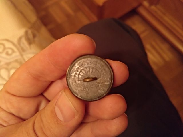 Botón antiguo del ejército español