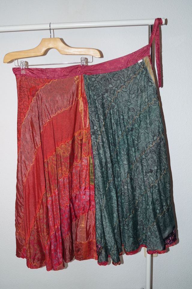 Falda larga estampada