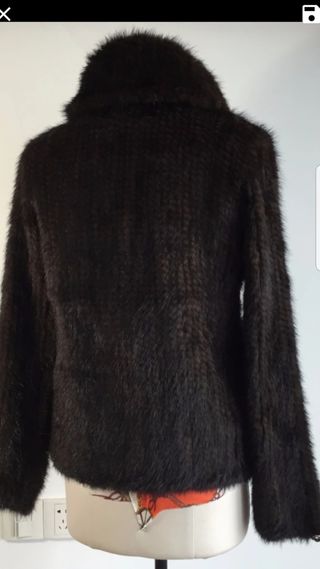 Abrigo de invierno de piel de visón Natural para mujer, Top de manga larga,  abrigo de visón tejido que combina con todo, talla grande 5XL, F282, nuevo,  envío gratis|knitted mink coat|mink coatsnatural