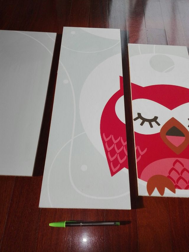 Cuadro Lienzo infantil Buho 5 paneles decoración