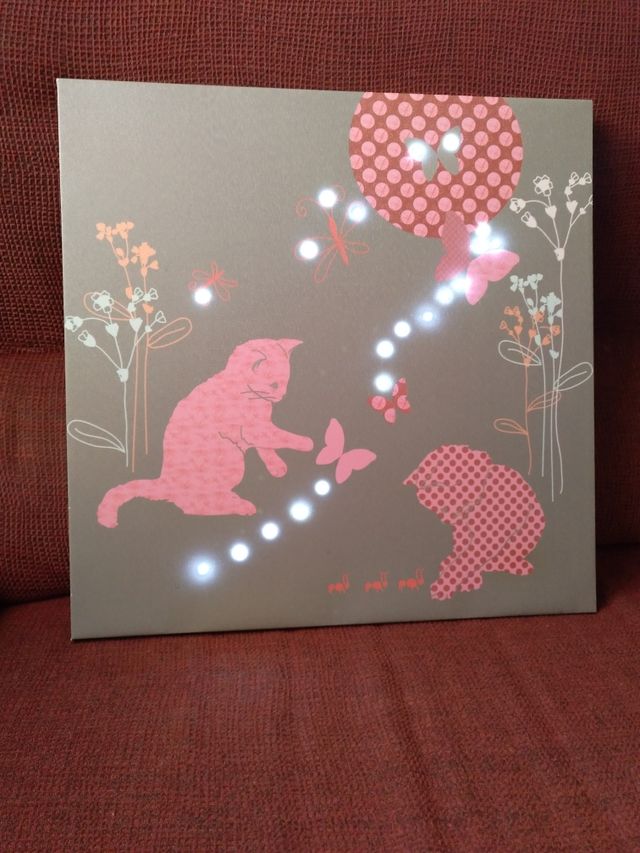 Cuadro infantil con iluminación