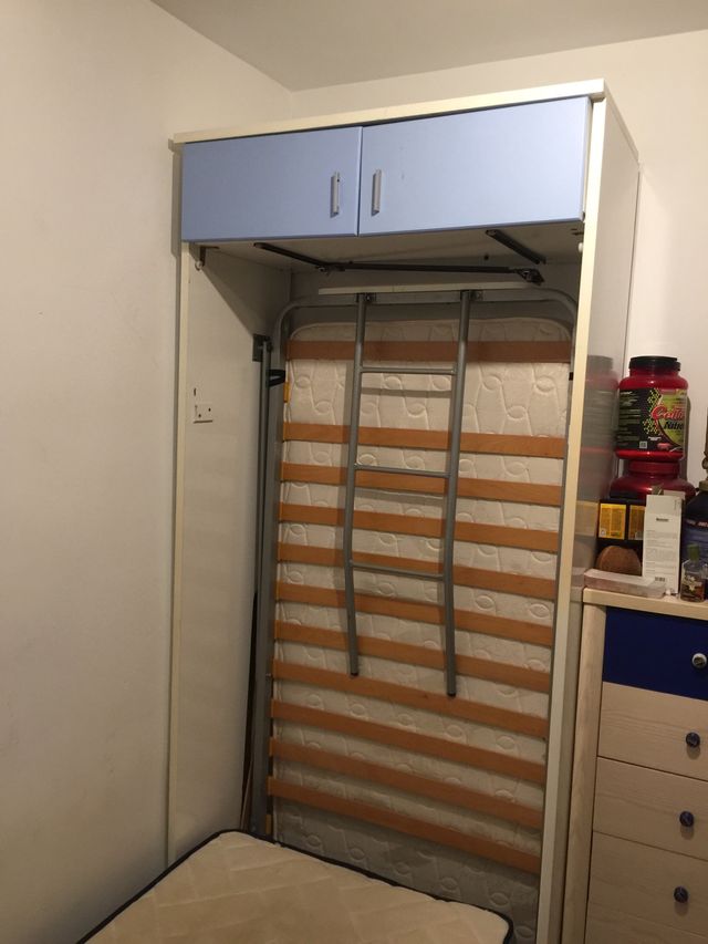 Armario Mueble Litera Plegable Vertical De Segunda Mano Por 100 En