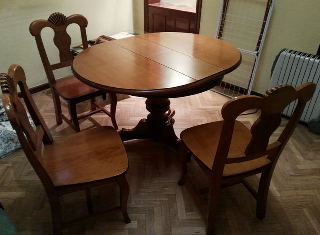 MESA COMEDOR EXTENSIBLE MADERA MADRID de segunda mano por 120 € en ... MESA COMEDOR EXTENSIBLE MADERA MADRID de segunda mano por 120 € en ...