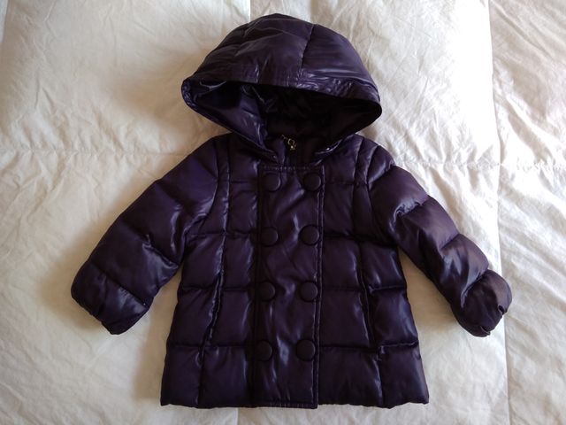 chaqueta benetton 6meses morada niña