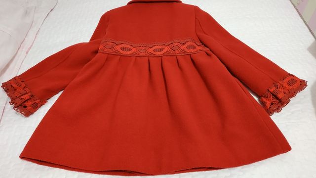 abrigo de paño 3 años