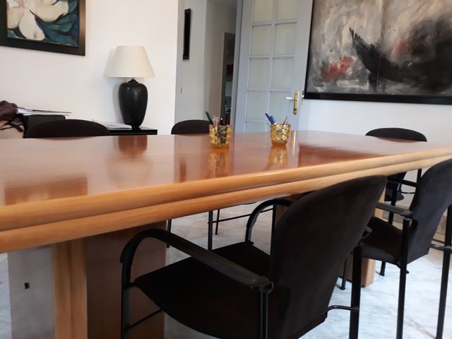 Mesa de madera maciza para comedor o despacho de segunda mano por ... Mesa de madera maciza para comedor o despacho de segunda mano por ...
