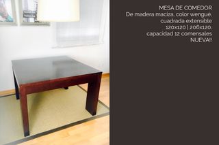 Mesa comedor wengue de segunda mano en Madrid en WALLAPOP Mesa comedor wengue de segunda mano en Madrid en WALLAPOP