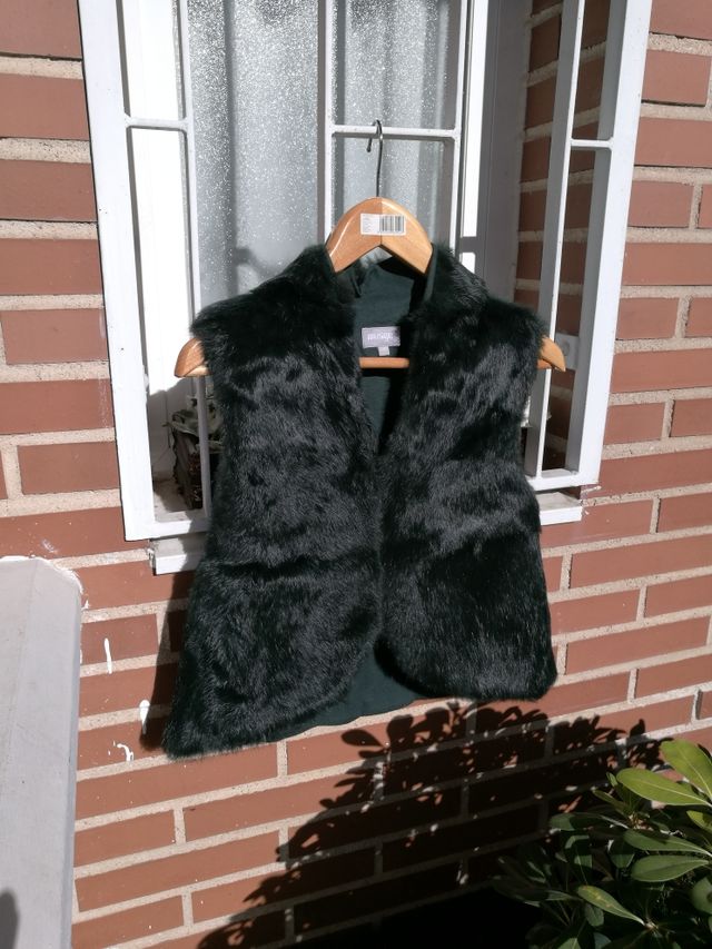 Chaleco piel de  Musgo