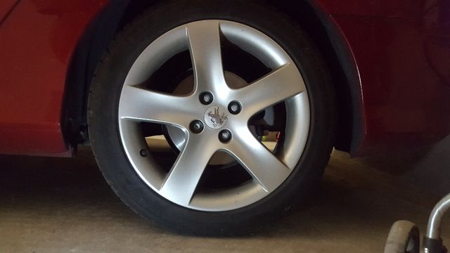 4 Llantas+neumaticos de aluminio R17" Orig. PEUGEO