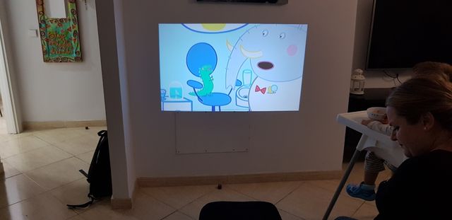 cambio proyector Led 2400 Lumenes por tv smart tv