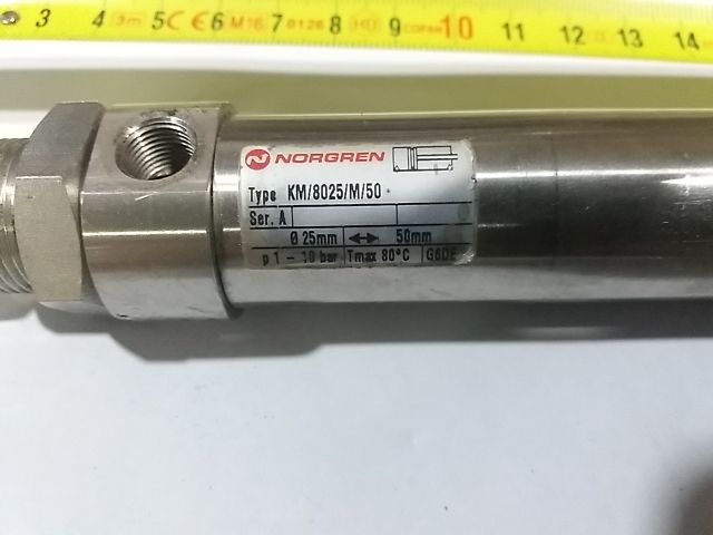 Cilindro neumático inox