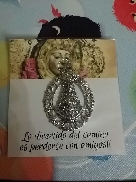 medalla virgen del rocío de plata