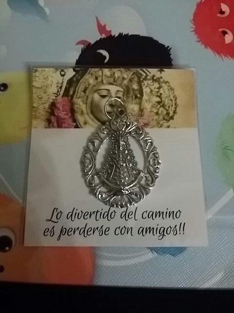 medalla virgen del rocío de plata