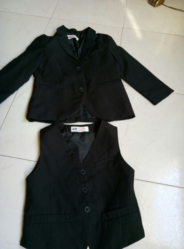 Americana y chaleco niño HM