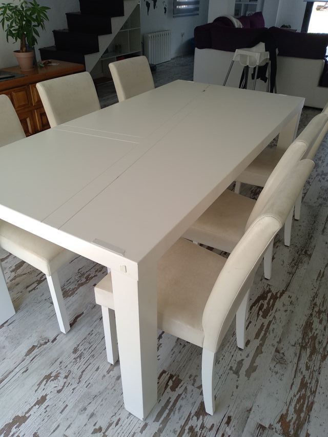 Mesa comedor blanca de segunda mano por 70 € en Bétera en WALLAPOP Mesa comedor blanca de segunda mano por 70 € en Bétera en WALLAPOP