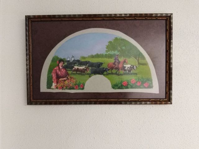 OPORTUNIDAtela de abanico en marcada motivos tau