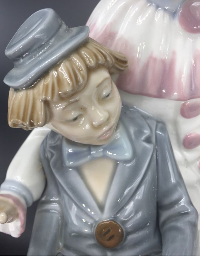 Figura Payaso con niño de Nao Lladró