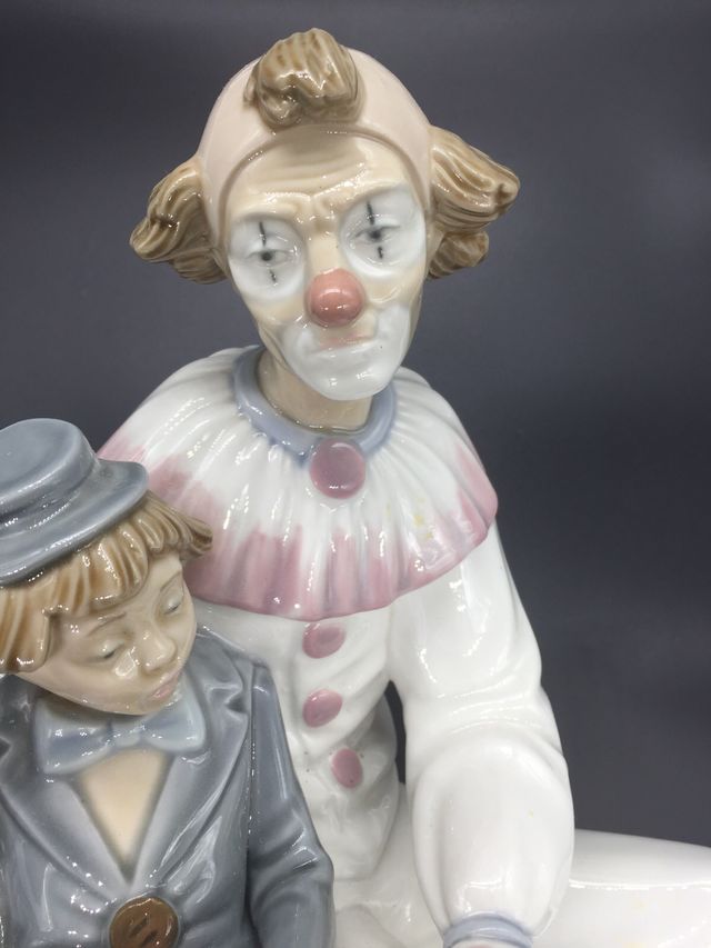 Figura Payaso con niño de Nao Lladró