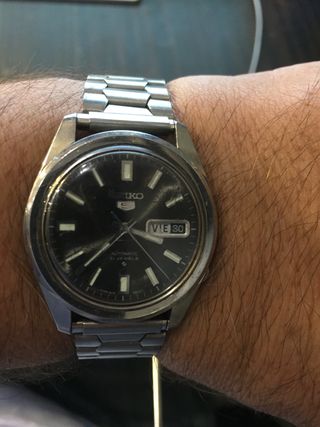 Reloj Seiko 5 automático 21 jewels de segunda mano por 100 EUR en Barcelona  en WALLAPOP