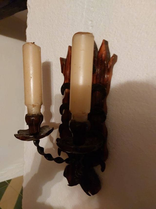 Candelobre pared / candelabros paret