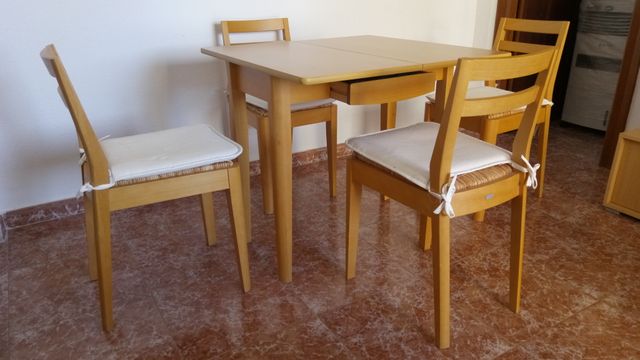 Mesa libro de comedor y 4 sillas de Conforama de segunda mano por ... Mesa libro de comedor y 4 sillas de Conforama de segunda mano por ...