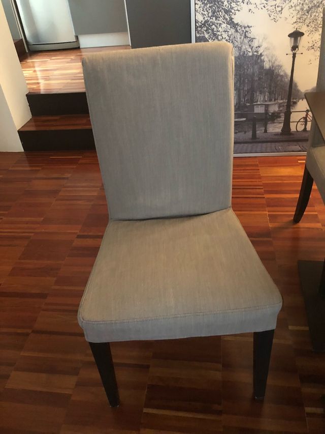 Sillas para comedor tela y madera de segunda mano por 25 € en Madrid ... Sillas para comedor tela y madera de segunda mano por 25 € en Madrid ...