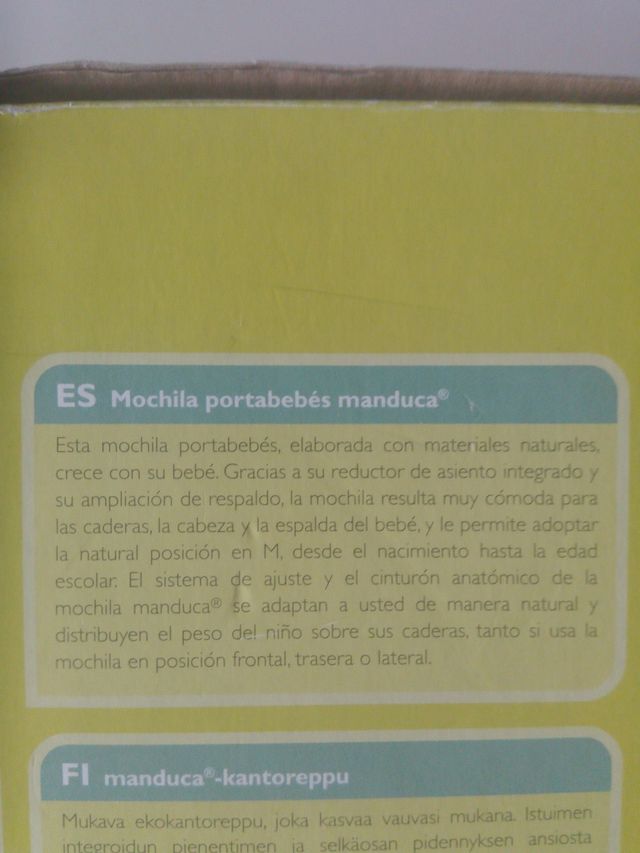 Manduca Mochila Portabebés Roja