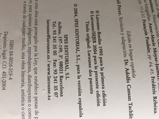 Libro: Larouse del bebé