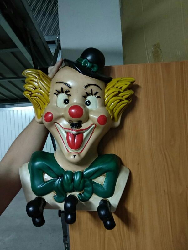 percha vintage de payaso años 30