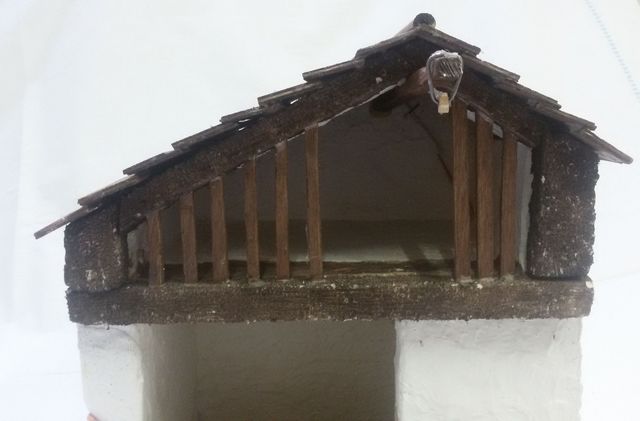 Casa establo para belén o maquetas