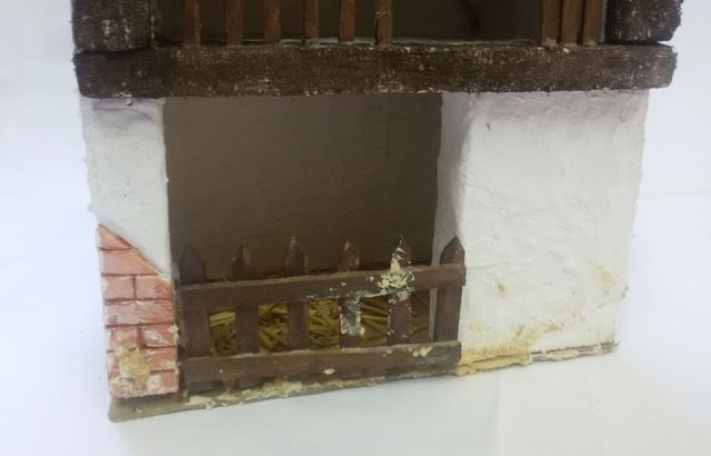 Casa establo para belén o maquetas