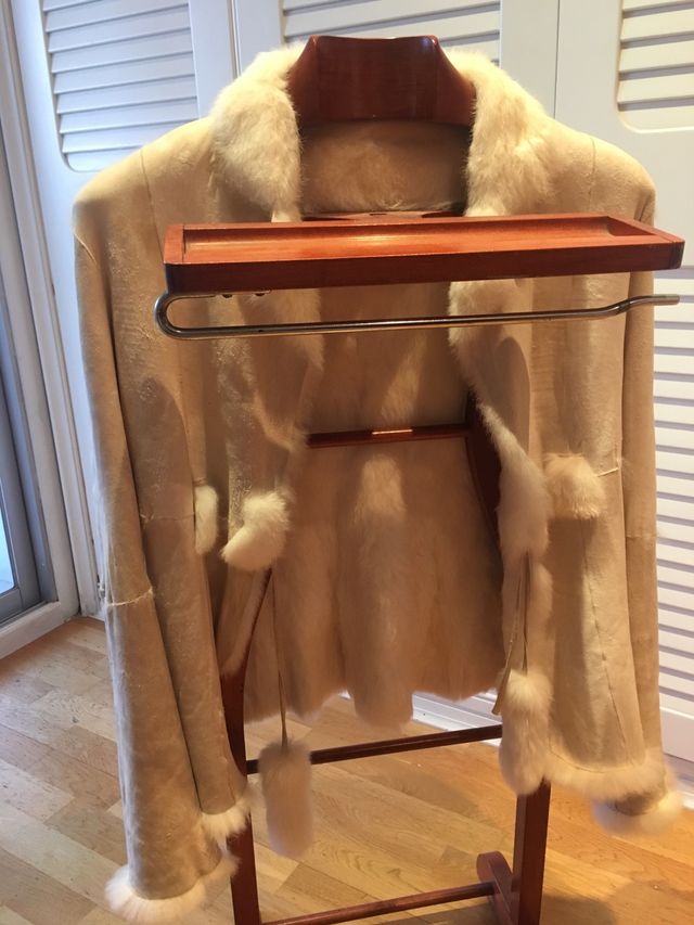 Cappotto in pelliccia di coniglio.